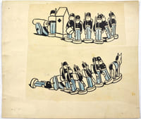 Ensemble de cinq dessins originaux.