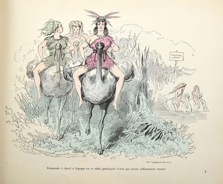 Les filles d'Ève. Album de travestissements plus ou moins historiques.. GRÉVIN, Alfred
