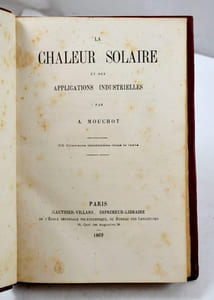 La chaleur solaire et ses applications industrielles.