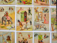 Cartes publicitaires d'alphabet