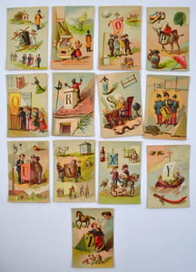 Cartes publicitaires d'alphabet