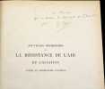 Nouvelles recherches sur la r&eacute;sistance de l'air et de l'aviation faite au laboratoire d'Auteuil. . EIFFEL, Gustave
