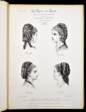 Journal de modes. Le goût du jour. Coiffures de bals & de soirées.. PETIT, Auguste