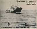 Boycott des produits japonais et sovi&eacute;tiques. Sauvons les baleines - Projet Jonas. . AFFICHE