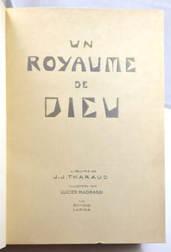 Un Royaume de Dieu.. THARAUD, Jérôme & Jean - [MADRASSI, Lucien]