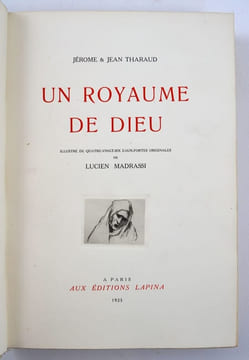 Un Royaume de Dieu.. THARAUD, Jérôme & Jean - [MADRASSI, Lucien]