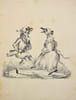 ANTHROPOMORPHISME. Recueil de 17 dessins &agrave; la plume de grande qualit&eacute;, repr&eacute;sentant principalement des animaux anthropomorphes.. MARSHALL, F.