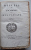 Académie des jeux floraux. 1818. 1819. 1820. 1821.. HUGO, Victor