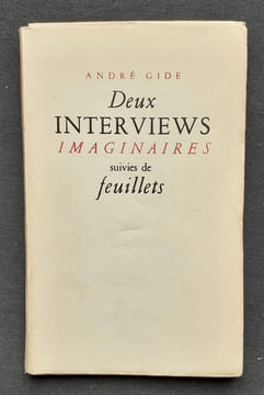 Deux interviews imaginaires, suivies de feuillets - . GIDE (André) - 