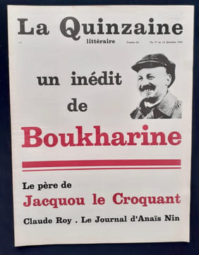 La Quinzaine littéraire - du 1er au 15 décembre 1969 - N° 84 - . NADEAU (Maurice) - (BOUKHARINE) - (NIN Anaïs) - (Claude Roy) - PEREC -