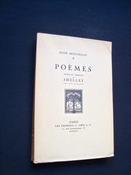 Poèmes imités ou traduits de Shelley - . BERTHELOT (René) - (SHELLEY) -