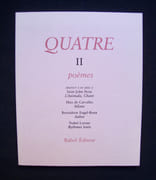 Quatre II - poèmes -  par SAINT-JOHN PERSE - CARVALHO (Max de) - ENGEL-ROUX (Bernadette) - LORANS (Ysabel) -  - Image 1