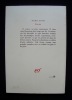 Envois - . BUTOR (Michel) - 