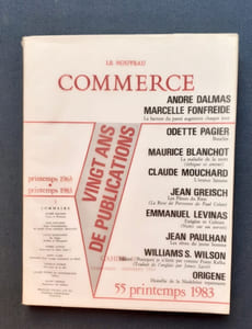 Le nouveau commerce. Cahier 55, printemps 1983. Vingt ans de publications : printemps 1963 / printemps 1983 -