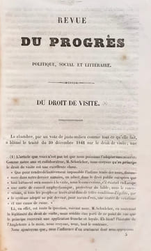 Revue du Progrès politique, social et littéraire - 1er mars 1842 - 2ème livraison (quatrième année) - Tome septième (4ème série) -. BLANC (Louis) - ...