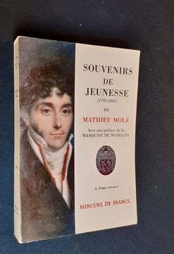 Souvenirs de jeunesse (1793-1803) de Mathieu Molé - . MOLE (Mathieu) -