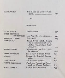 André Breton et le mouvement surréaliste - Nouvelle Revue Française n°172 du 1er avril 1967 -