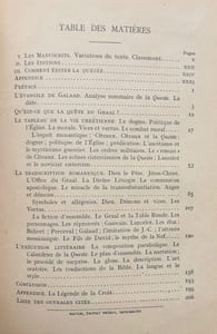 Etudes sur la Queste del Saint Graal, attribuée à Gautier Map -