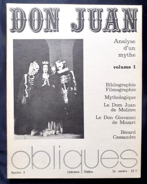 Don Juan - Analyse d'un mythe, tomes 1 et 2 -. BATAILLE (Georges) - LISTA (Giovanni) - APOLLINAIRE (Guillaume) - TRAKL (Georg) - BLOK (Alexandre) - ...