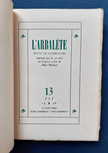 L'Arbalète - N°13 - juin 1948