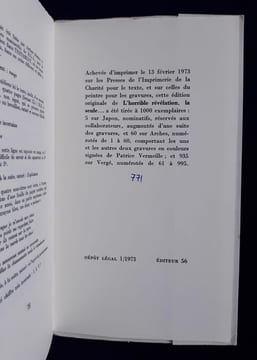 L'horrible révélation, la seule ... - suivie de notes et fragments inédits - . GILBERT-LECOMTE (Roger) -