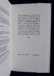 L'horrible révélation, la seule ... - suivie de notes et fragments inédits -