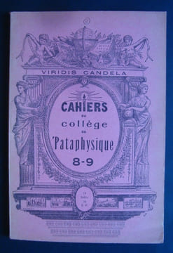 Cahiers du Collège de Pataphysique - N° 8-9 -. IONESCO (Eugène) - TORMA (Julien) - JARRY (Alfred) - SAINMONT (J.Hugues) - collectif - PATAPHYSIQUE -
