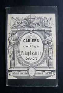 Cahiers du Collège de Pataphysique - N° 26-27 -
