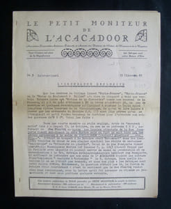 Le Petit Moniteur de l'A.C.A.C.A.D.O.O.R. (Association Corporative, Autonome, Culturelle et Amicale des Dataires de l'Oulipo, de l'Organon et de la Rogation) - N°3 - 