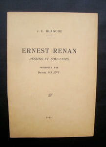 Ernest Renan, dessins et souvenirs, présentés par Daniel Halévy -
