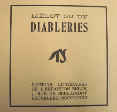 Diableries - . MELOT DU DY -