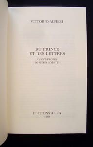 Du prince et des lettres -