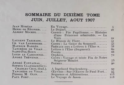 Vers et prose - Tome X - Juin-Juillet-Août 1907 - 