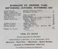 Vers et prose - Tome XI - Septembre-octobre-novembre 1907 - . SUARES (André) - VERHAEREN (Emile) - GODEFROY (Emile) - SHAKESPEARE (William) - MOREAS ...