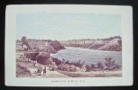 Niagara river below the falls - . (NIAGARA) - LITHOGRAPH - 