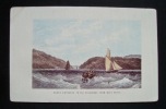 North entrance to the Highlands from West Point -. HUDSON RIVER - LITHOGRAPH - WEST POINT - 