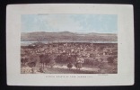 Catskill mountains from Hudson city -. HUDSON RIVER - LITHOGRAPH - Hudson city -