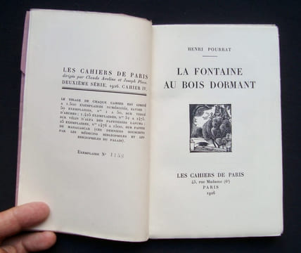 La Fontaine au bois dormant. . POURRAT (Henri).