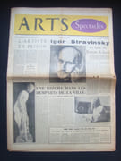 Arts - Spectacles - N°390 du 19 mars au 25 décembre 1952 - par CAMUS (Albert) - MONTHERLANT (Henry de) - BOULLE (Pierre) - CHARMET (Raymond) - LAURENT (Jacques) - PARINAUD (André) - collectif - ARTS (revue) 