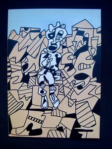 Jean Dubuffet - Paysages castillans, sites tricolores -