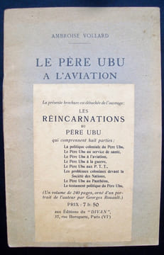 Le Père Ubu à l'aviation - . VOLLARD (Ambroise) - (JARRY Alfred) - BONNARD (Pierre) -