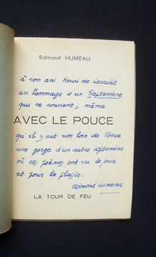 Avec le pouce -. HUMEAU (Edmond) -