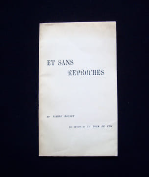Et sans reproches -. BOUJUT (Pierre) -