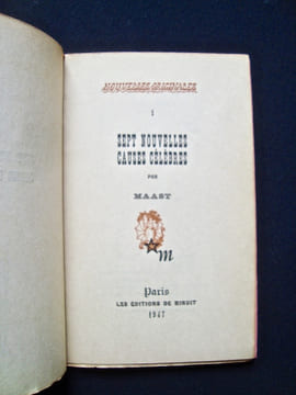 Sept nouvelles causes célèbres -. MAAST - PAULHAN (Jean) -