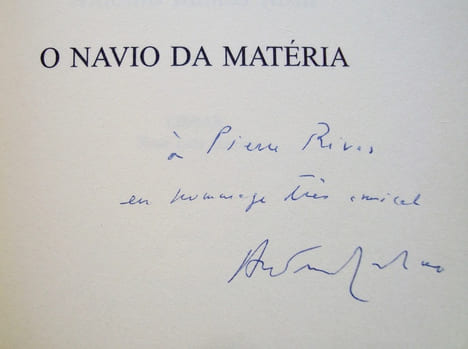 O Navio da matéria -. RAMOS ROSA (Antonio) -