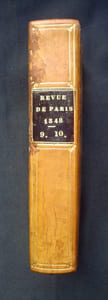 Revue de Paris - Septembre et Octobre 1848 -