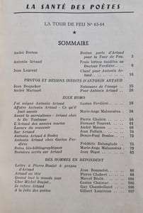 La Tour de Feu n°63-64, décembre 1959 : Antonin Artaud, la santé des poètes -