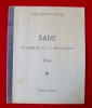 Sade le libertin et la revolution. Essai -. GAITAN DURAN (Jorge) - SADE -