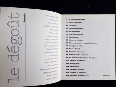 Le dégoût - Traverses n°37 -
