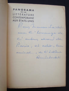 Panorama de la littérature contemporaine aux Etats-Unis -